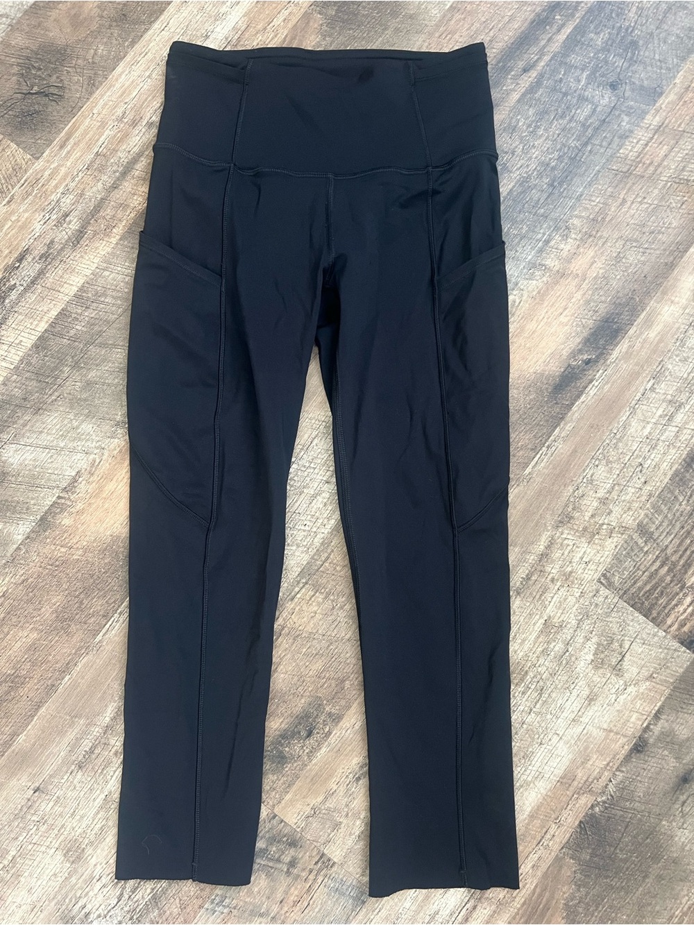 lululemon athletica Black Fast and Free High-Rise Cropped Pocket Leggings